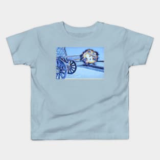 Cannon and explosion - snow effect Kids T-Shirt